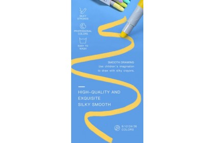 Mideer Silky crayon-12colors