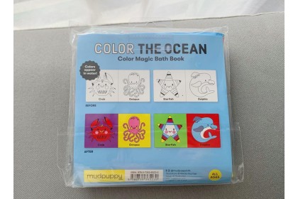Color the Ocean Color Magic Bath Book